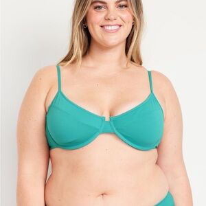 Old Navy blue wing teal bikini top